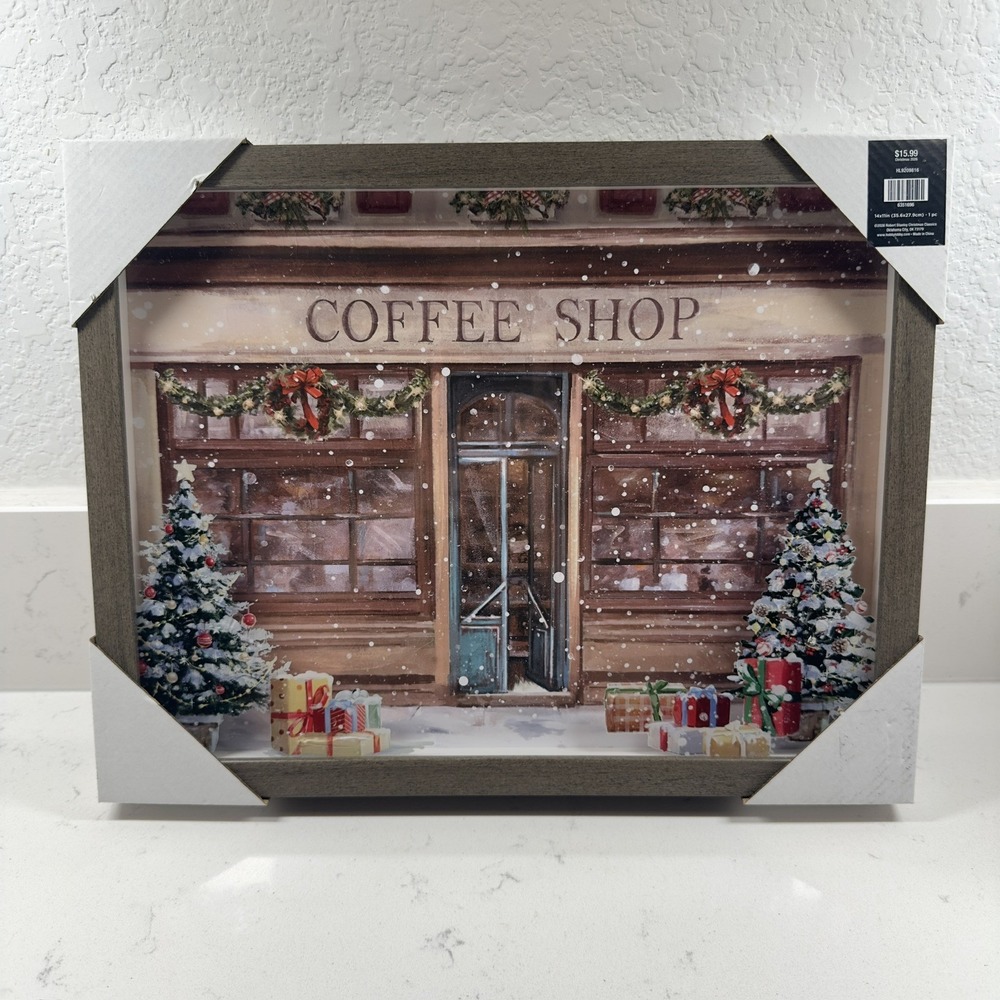 Viral Hobby Lobby Christmas ~ Coffee Shop Framed Wall Decor Art